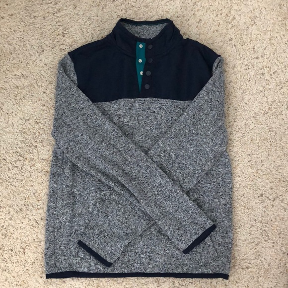 Prince & Fox Sweaters - Navy & Grey Pull-Over Sweater